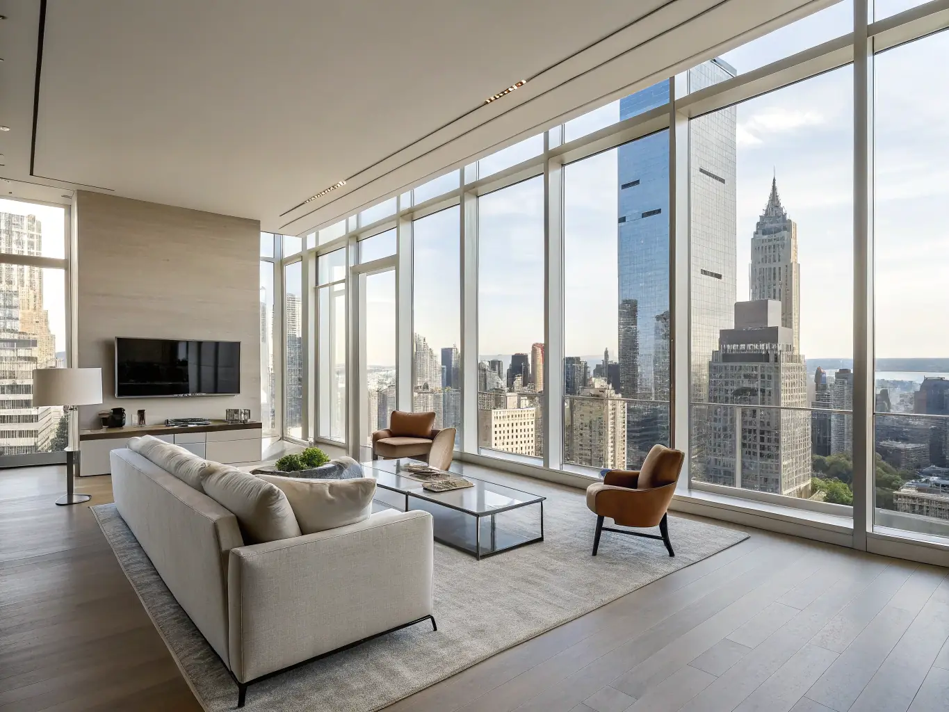 A sparkling clean apartment after a move-out cleaning service, highlighting Alfa Service's attention to detail.